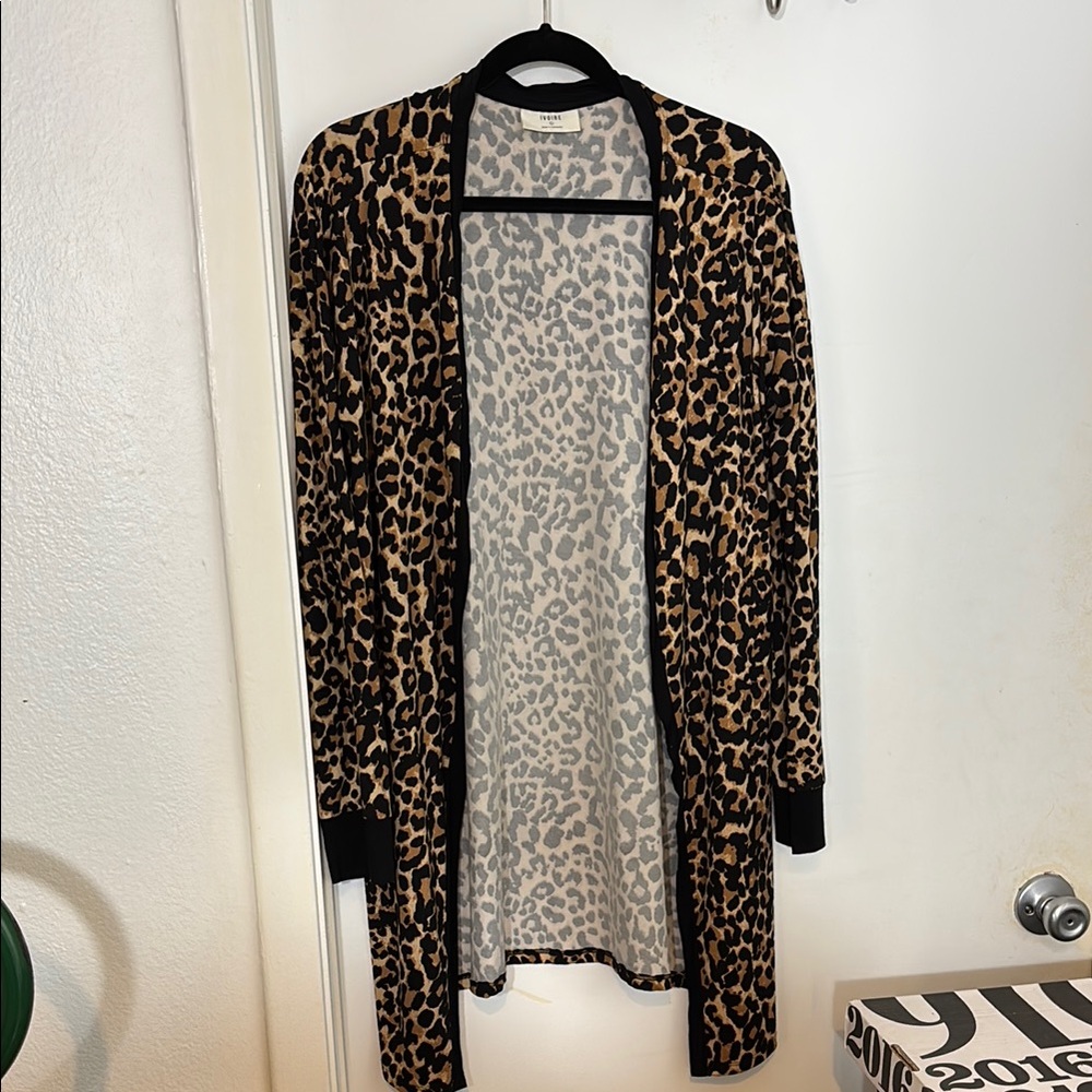 Cheetah Print Cardigan